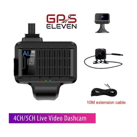 JC450 4G Dashcam Triple Camera