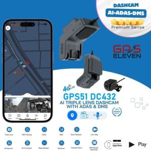 GPS51 DC432 TRIPLE CAMERA DASHCAM