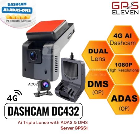 GPS51 DC432 TRIPLE LENS DASHCAM