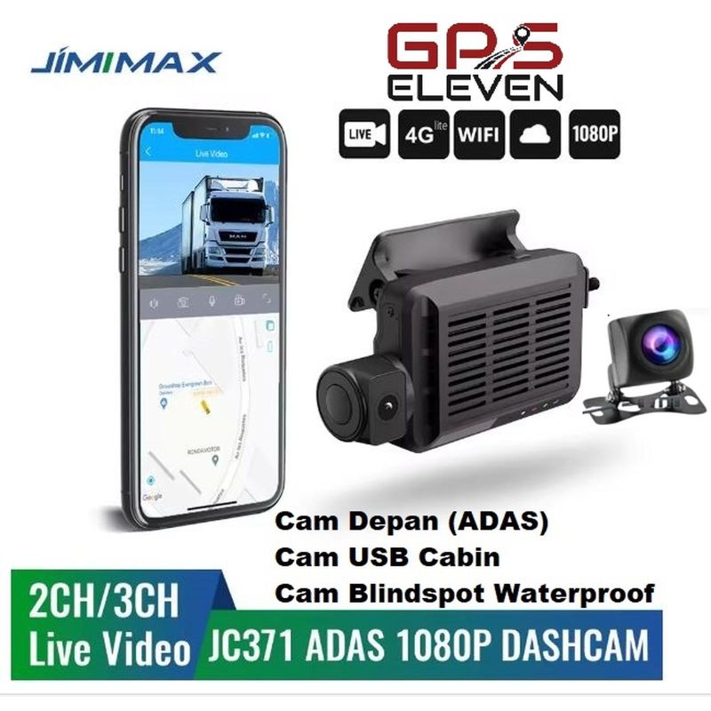 JC371 Multi-Channel AI ADAS 1080P DashCam
